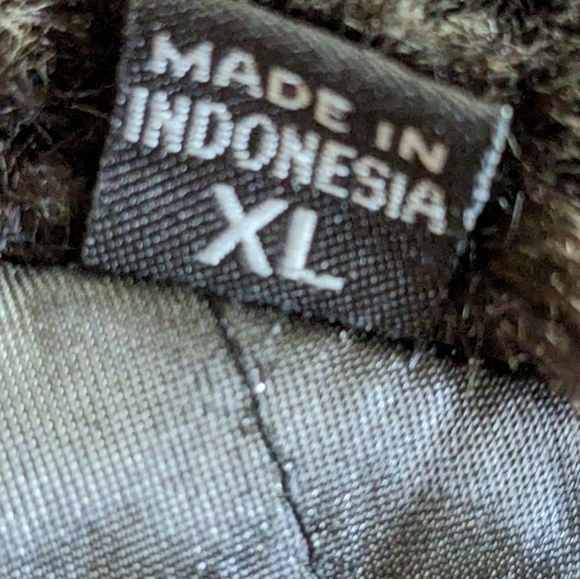 Marc New York black wool/cashmere w/ brown faux fur collar car coat Size XL EUC - Picture 7 of 7